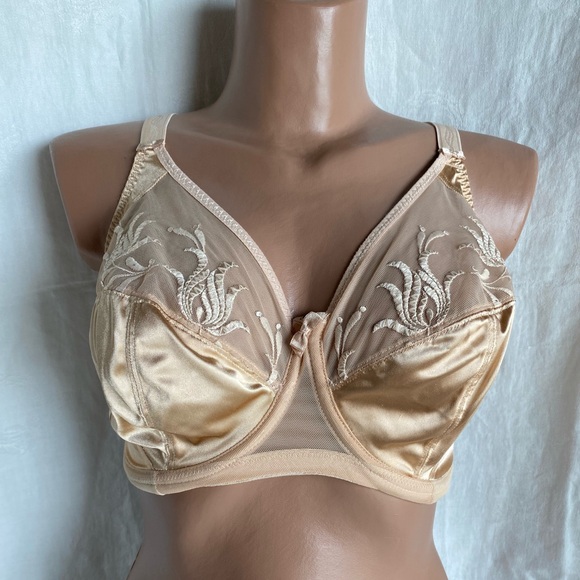 Elomi Caitlyn Nude Beige Underwired Full Coverage Side Support Bra Size 34G - Picture 4 of 14